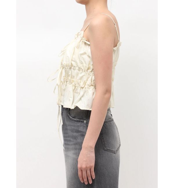 LAGUNAMOON「ギャザーペプラムキャミソール」|キャミソール|