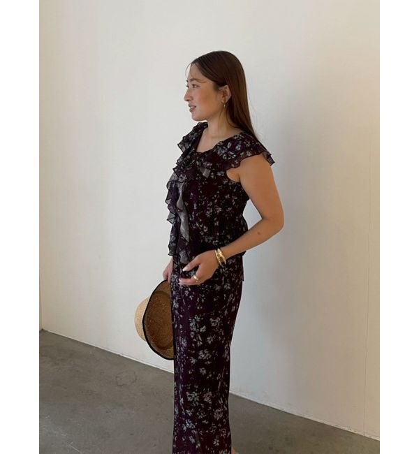 LAGUNAMOON「フロラルナロースカート」|スカート|