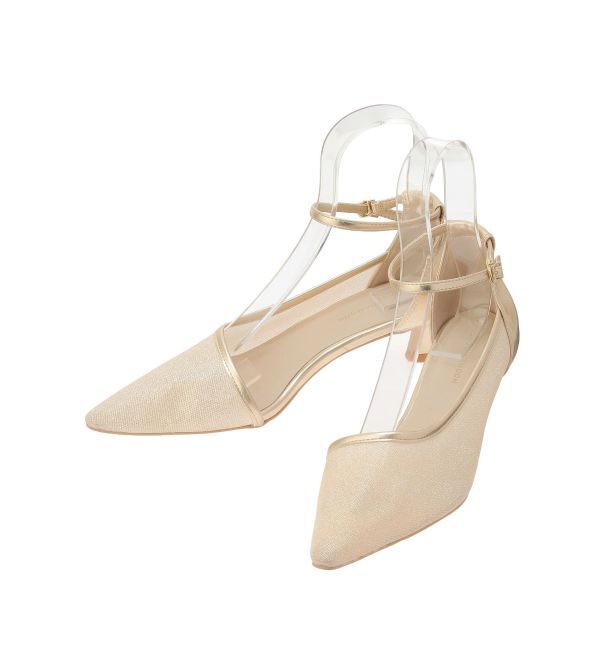 LAGUNAMOON「LADYシアーラメアンクルストラップシューズ」|パンプス|