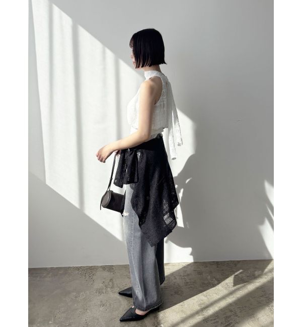 LAGUNAMOON「リップドデニムパンツ」|デニム|