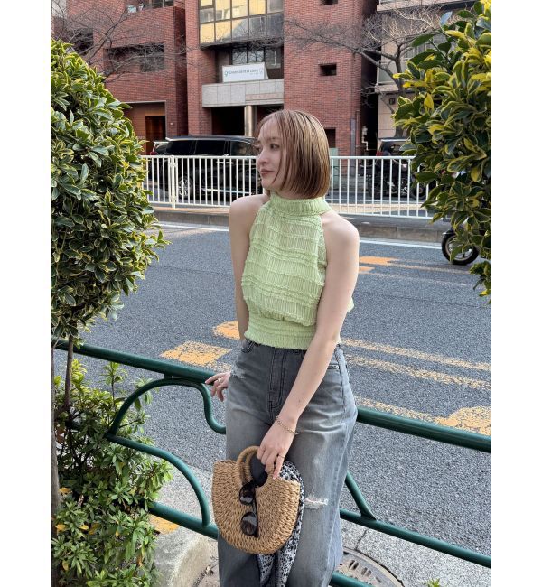 LAGUNAMOON「リップドデニムパンツ」|デニム|