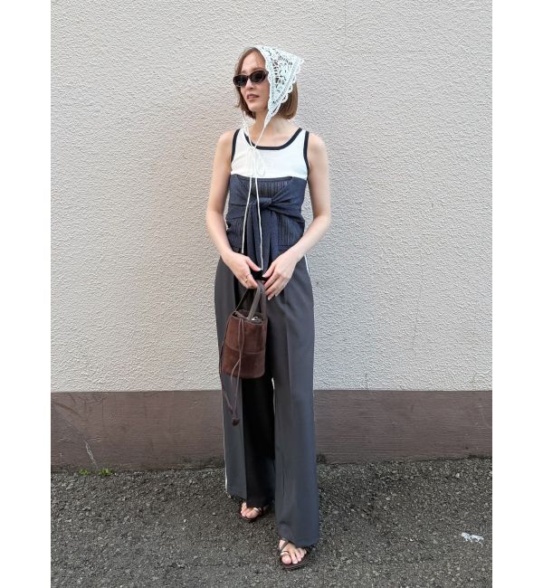 LAGUNAMOON「レイヤードデザインノースリニット」|ニット・セーター|