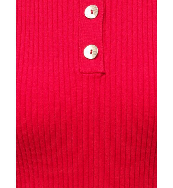 LAGUNAMOON「シャツカラーノースリニットプルオーバー」|ニット・セーター|