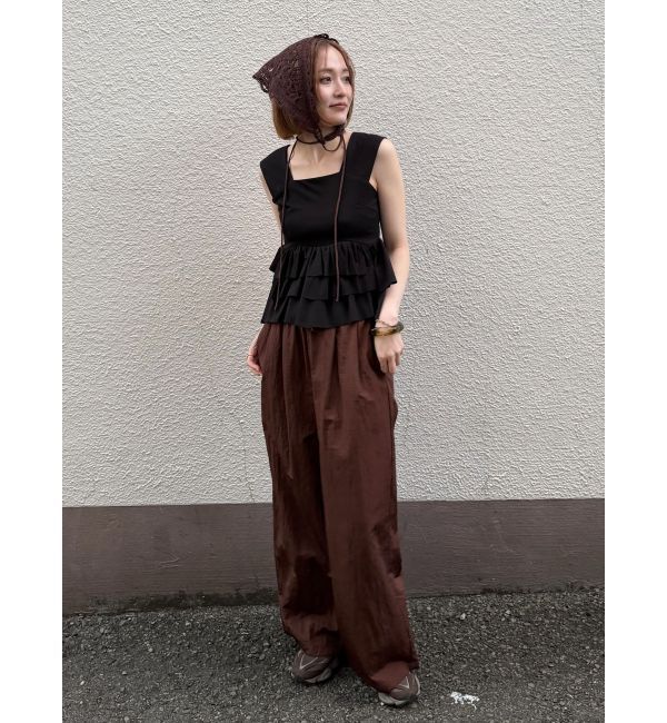 LAGUNAMOON「カーブペプラムカットノースリトップス」|Tシャツ・カットソー|