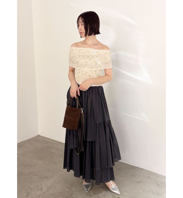 LAGUNAMOON「オフショルチュールトップス」|Tシャツ・カットソー|