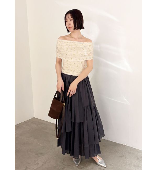 LAGUNAMOON「オフショルチュールトップス」|Tシャツ・カットソー|