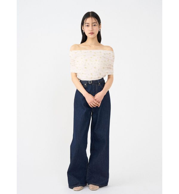 LAGUNAMOON「オフショルチュールトップス」|Tシャツ・カットソー|