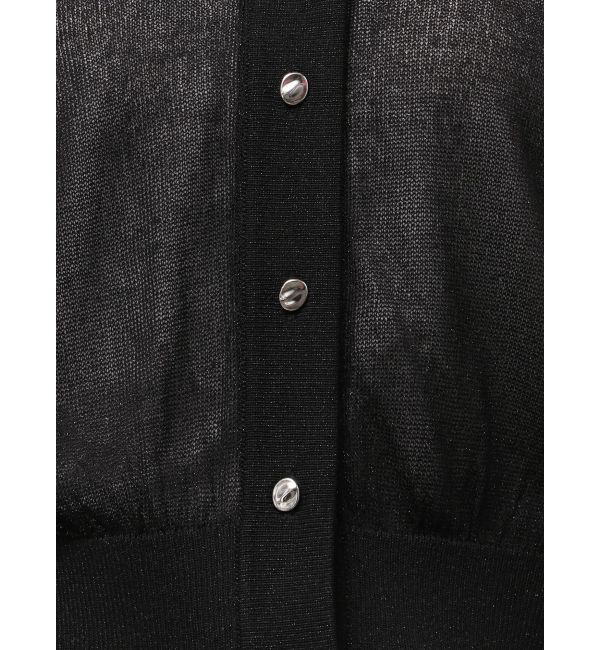 LAGUNAMOON「2WAYラメシアーニットカーディガン」|カーディガン|