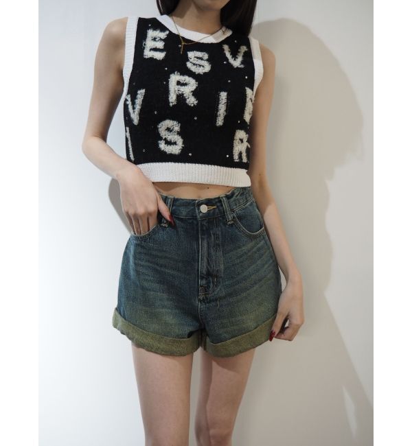 EVRIS「ロールアップデニムショートパンツ【セットアップ着用可能】」|デニム|
