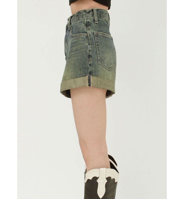 EVRIS「ロールアップデニムショートパンツ【セットアップ着用可能】」|デニム|