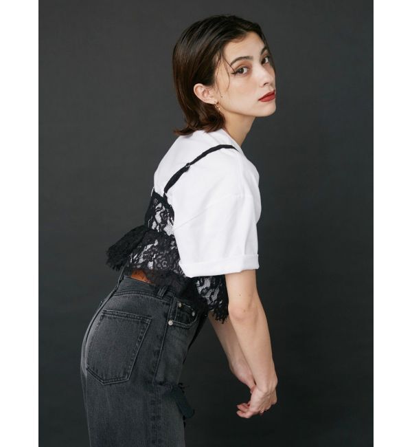 EVRIS「【WEB限定】レースビスチェSETTシャツ」|Tシャツ・カットソー|