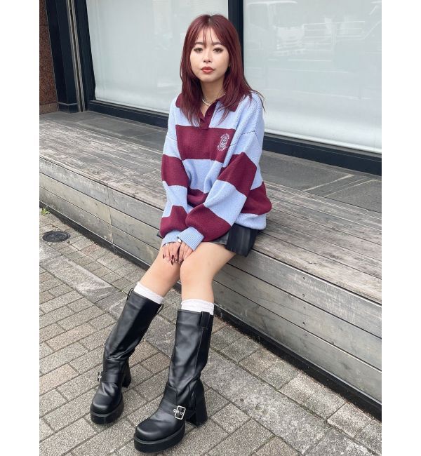 EVRIS「ルーズエンジニアブーツ」|ロングブーツ|