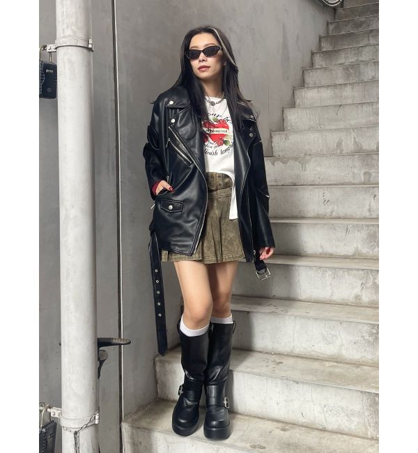 EVRIS「ルーズエンジニアブーツ」|ロングブーツ|