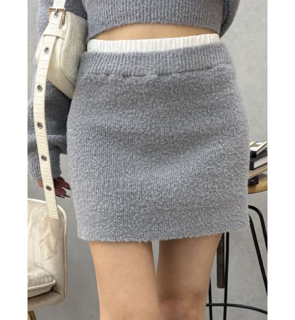 EVRIS「ワンポイントファンシーヤーンニットトップス【セットアップ着用可能】」|ニット・セーター|