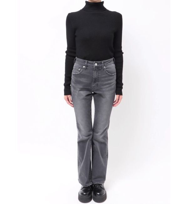 EVRIS「カラーヴィンテージライクストレッチフレアデニムパンツ」|デニム|