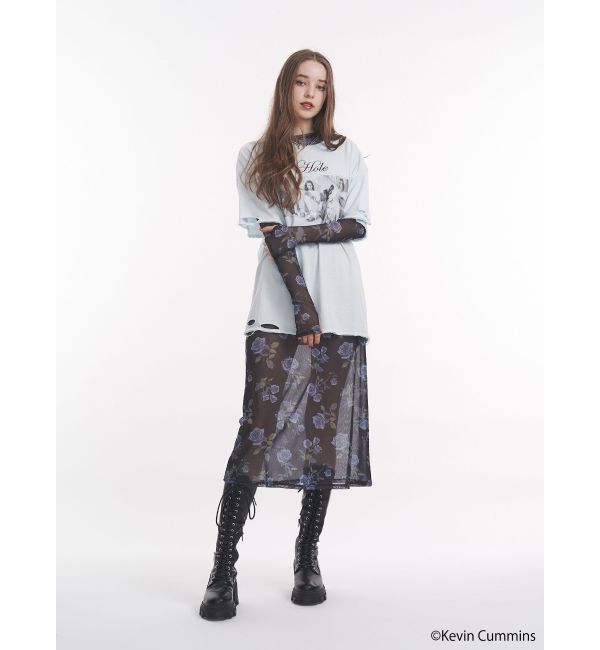 jouetie「【KevinCummins&times;jouetie】フォトダメージBIGTシャツ」|Tシャツ・カットソー|
