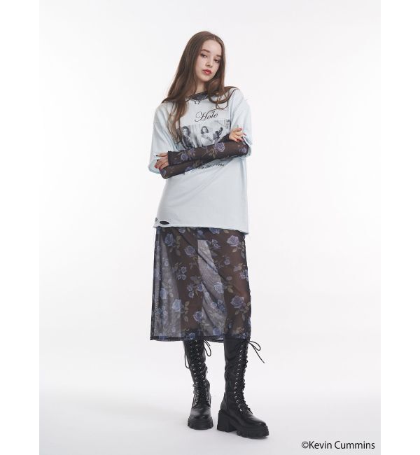 jouetie「【KevinCummins&times;jouetie】フォトダメージBIGTシャツ」|Tシャツ・カットソー|
