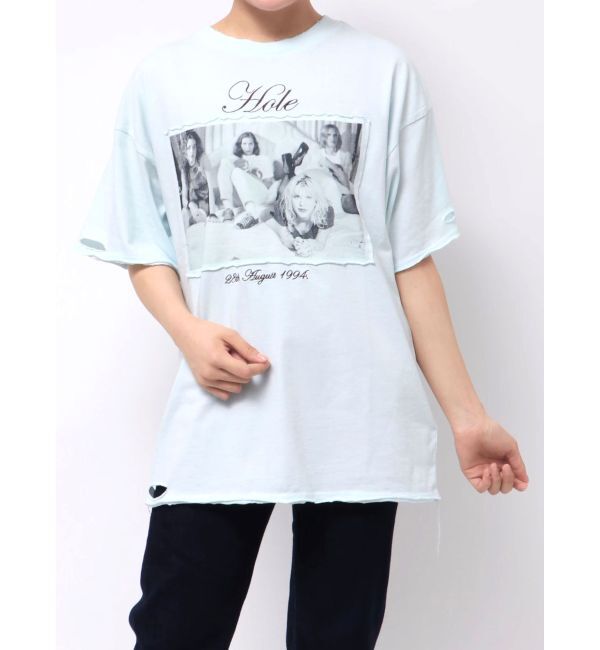 jouetie「【KevinCummins&times;jouetie】フォトダメージBIGTシャツ」|Tシャツ・カットソー|