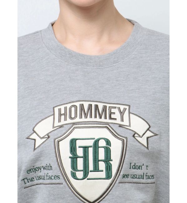 GYDA「BACKレースアップショートロゴスウェットトップス」|スウェット・ジャージ|