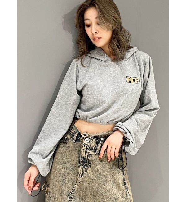 GYDA「【みちょぱコラボ】MCPスピンドルショートスウェットパーカー」|パーカー|