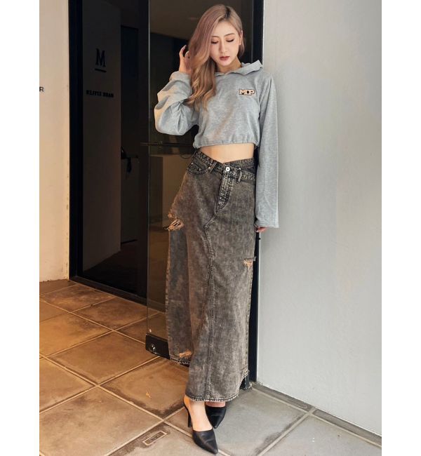 GYDA「【みちょぱコラボ】MCPスピンドルショートスウェットパーカー」|パーカー|