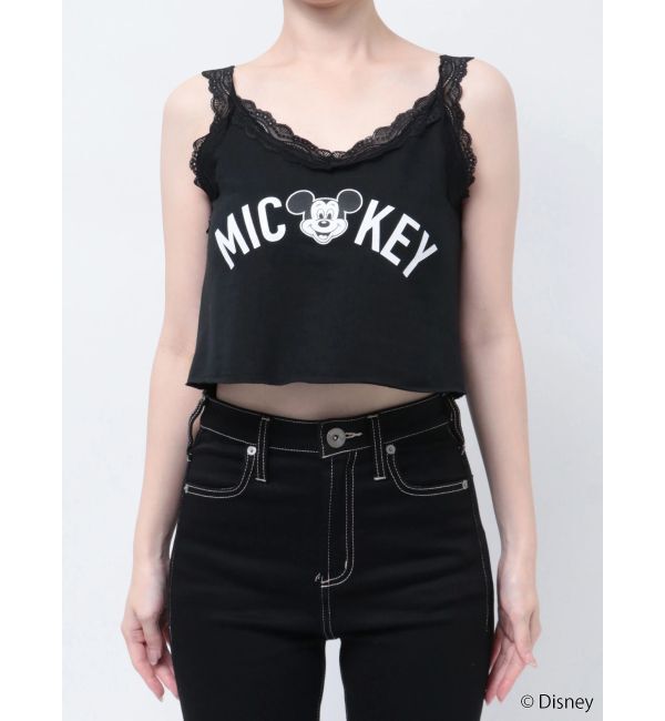 GYDA「Mickey Mouse / レースデザインタンクトップ」|タンクトップ|