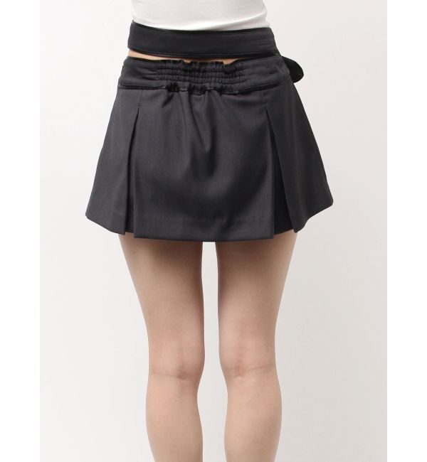 GYDA「belt designプリーツスカートライクショートパンツ」|スカート|