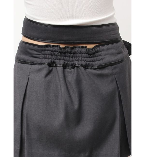 GYDA「belt designプリーツスカートライクショートパンツ」|スカート|