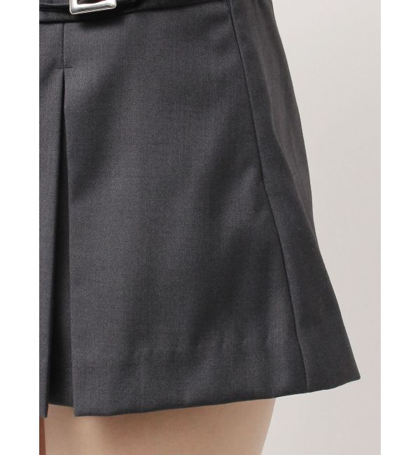 GYDA「belt designプリーツスカートライクショートパンツ」|スカート|