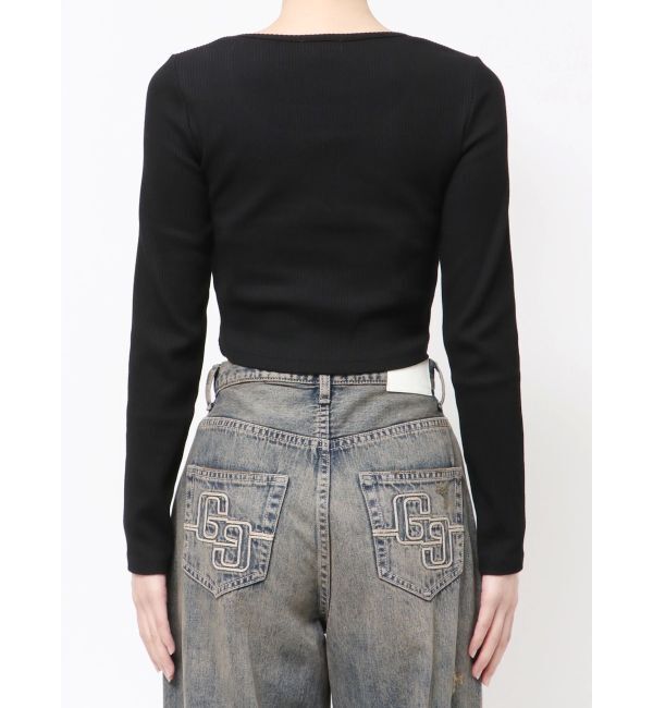 GYDA「GDロゴラインストーンテレコトップス」|Tシャツ・カットソー|