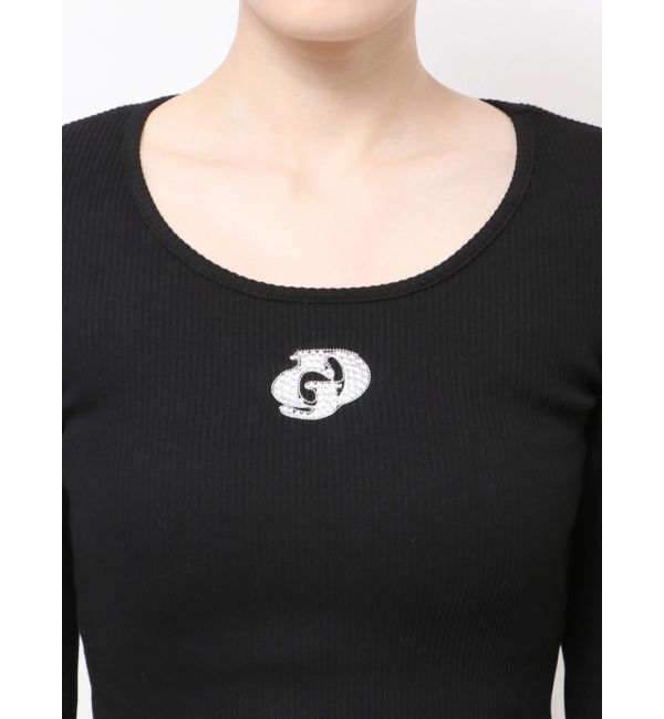 GYDA「GDロゴラインストーンテレコトップス」|Tシャツ・カットソー|