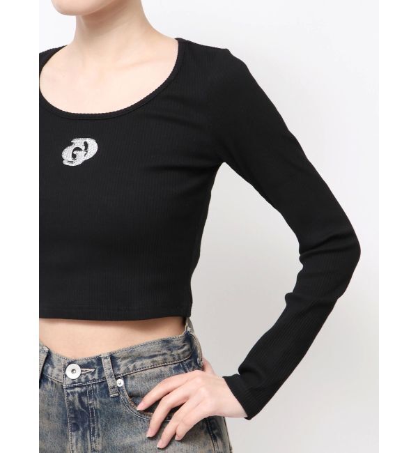 GYDA「GDロゴラインストーンテレコトップス」|Tシャツ・カットソー|