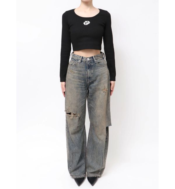 GYDA「GDロゴラインストーンテレコトップス」|Tシャツ・カットソー|