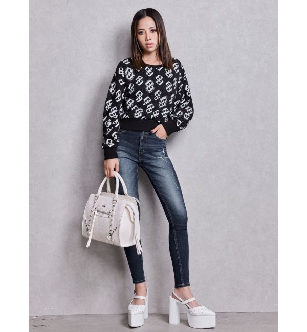 GYDA「GG pattern bijouスウェットトップス」|スウェット・ジャージ|