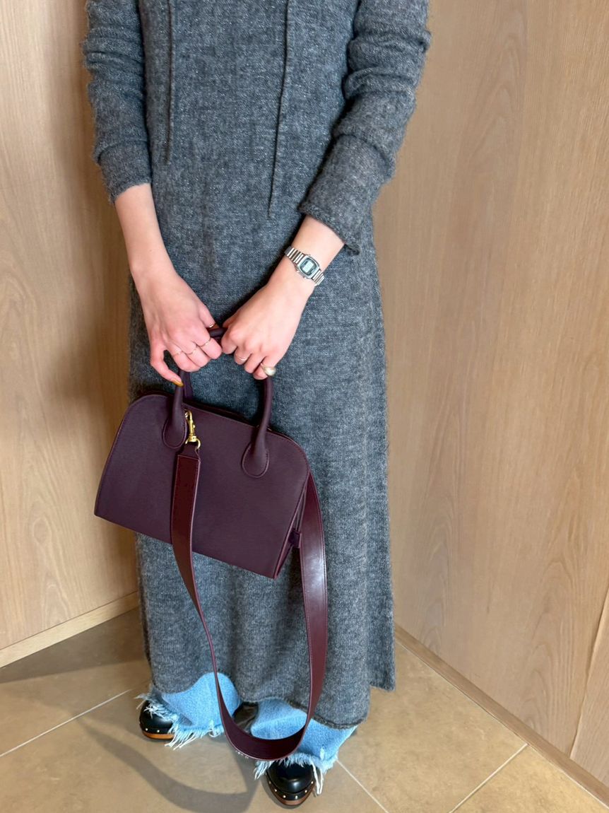 Mila Owen「裾フリンジクロップドフレアデニムパンツ」|デニム|