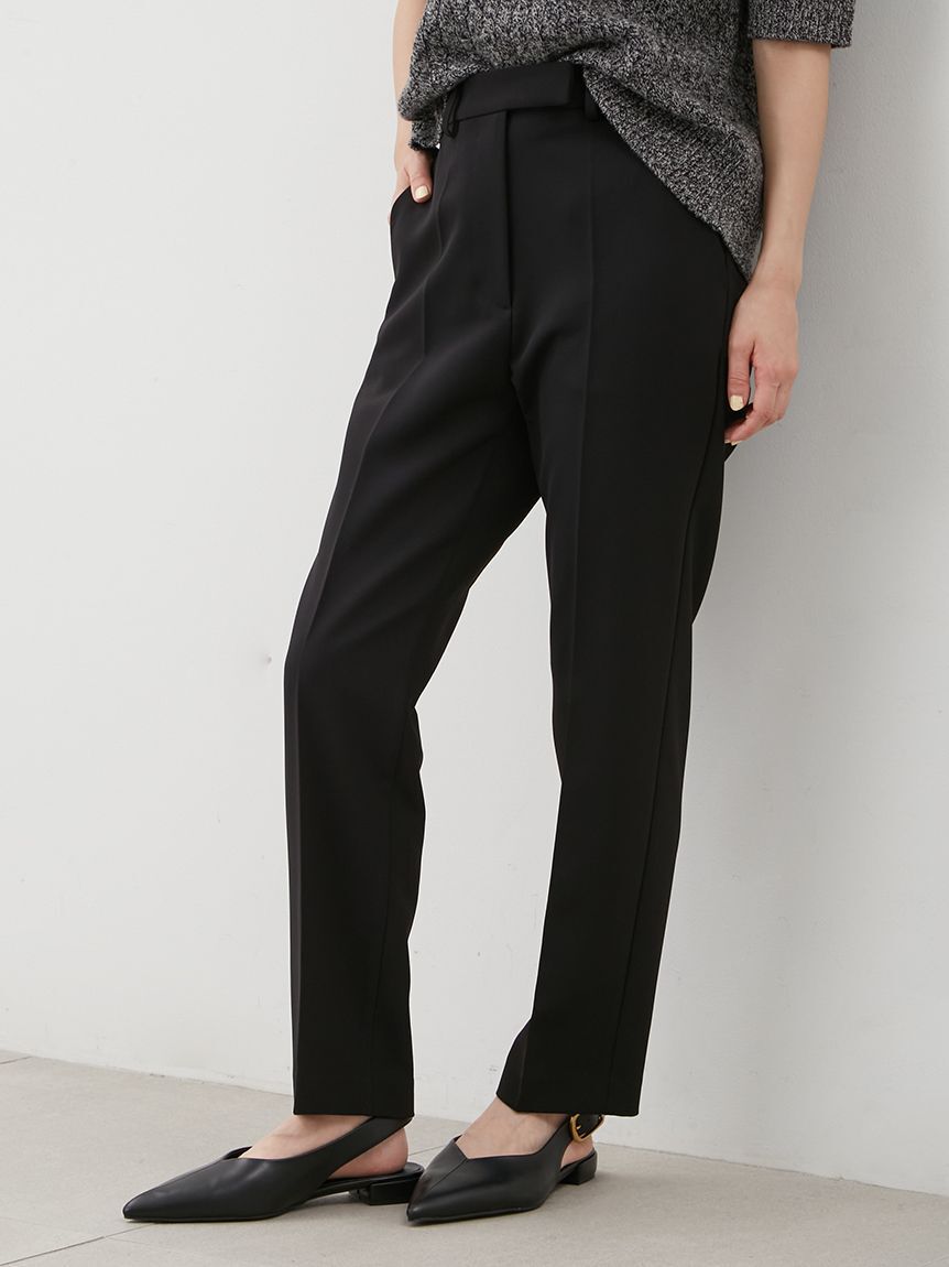 Mila Owen「後ろゴムセンタープレステーパードパンツ」|チノ|