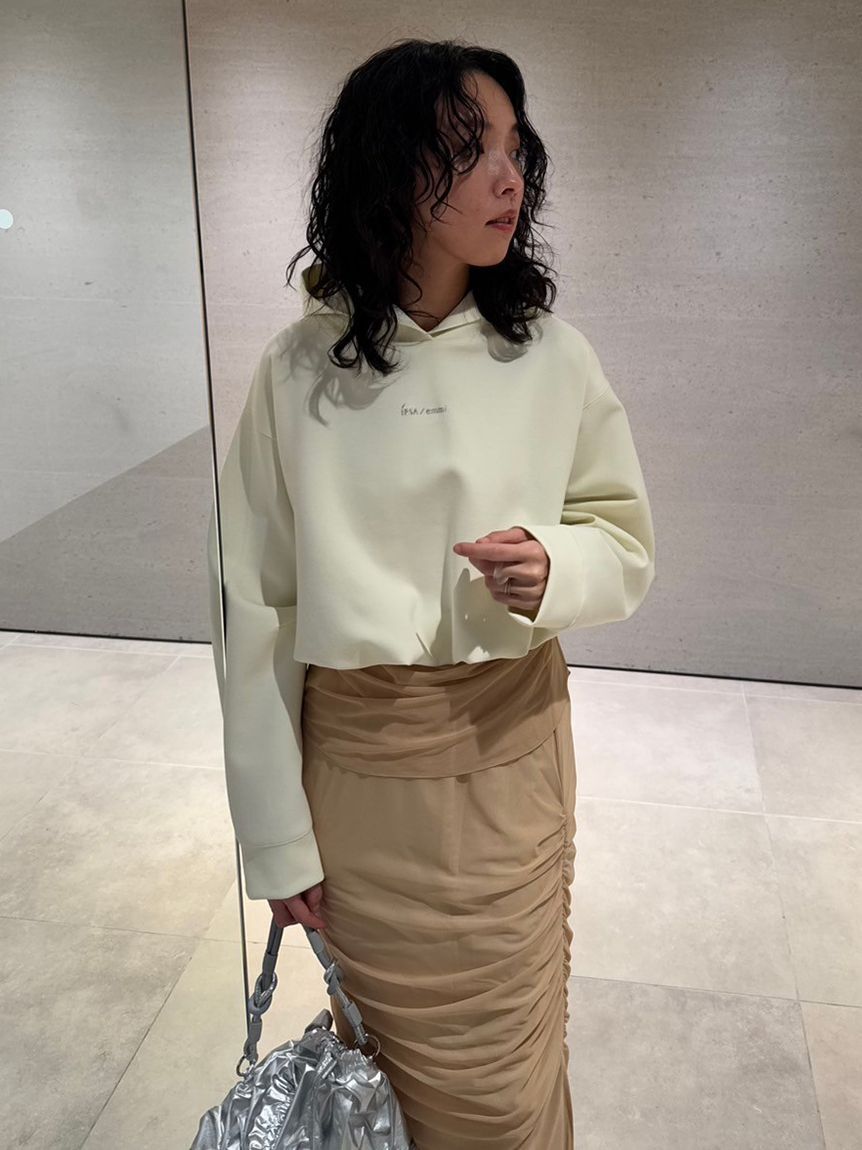 emmi atelier「【IPSA/emmi】ダンボールフーディートップス」|Tシャツ・カットソー|