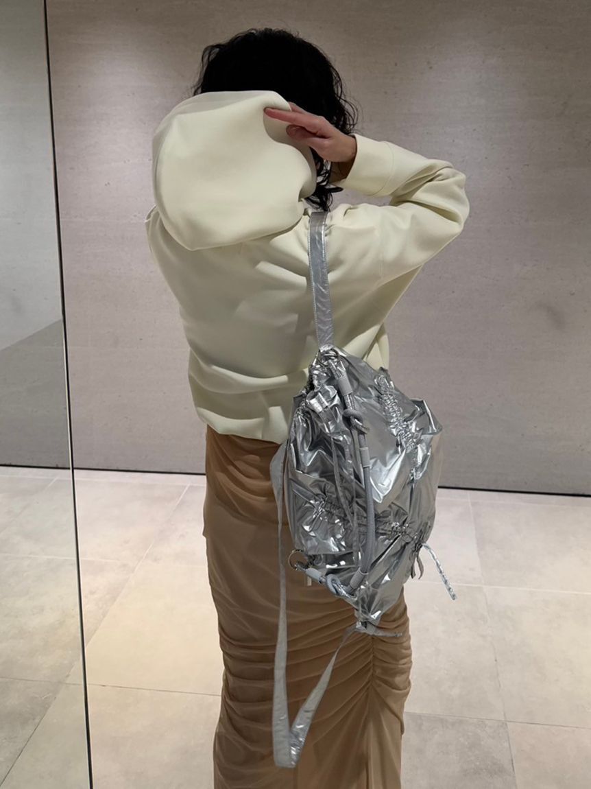 emmi atelier「【IPSA/emmi】ダンボールフーディートップス」|Tシャツ・カットソー|