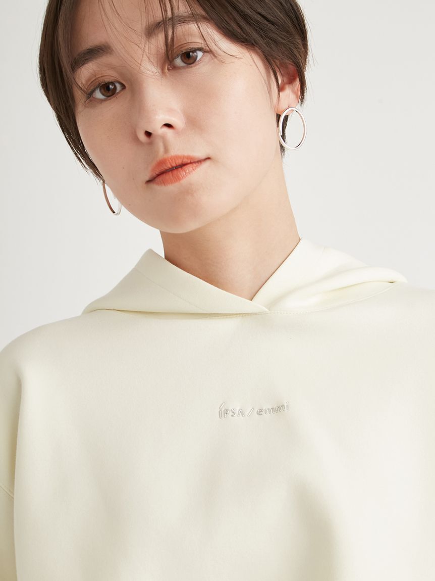 emmi atelier「【IPSA/emmi】ダンボールフーディートップス」|Tシャツ・カットソー|