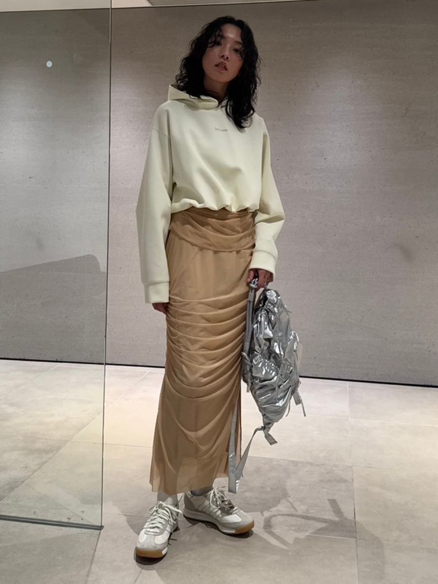 emmi atelier「【IPSA/emmi】ダンボールフーディートップス」|Tシャツ・カットソー|