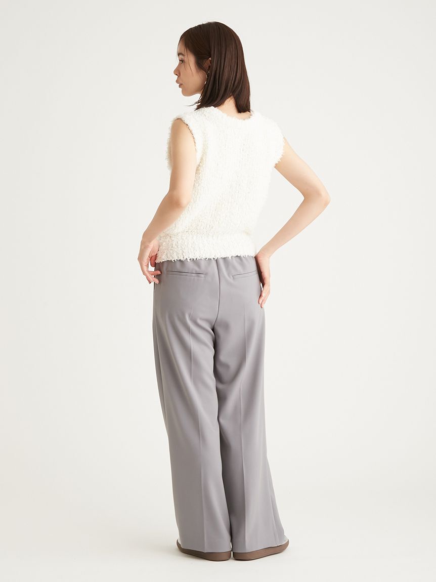 emmi atelier「【10th】emmiロゴジャガードゴムタックパンツ」|チノ|