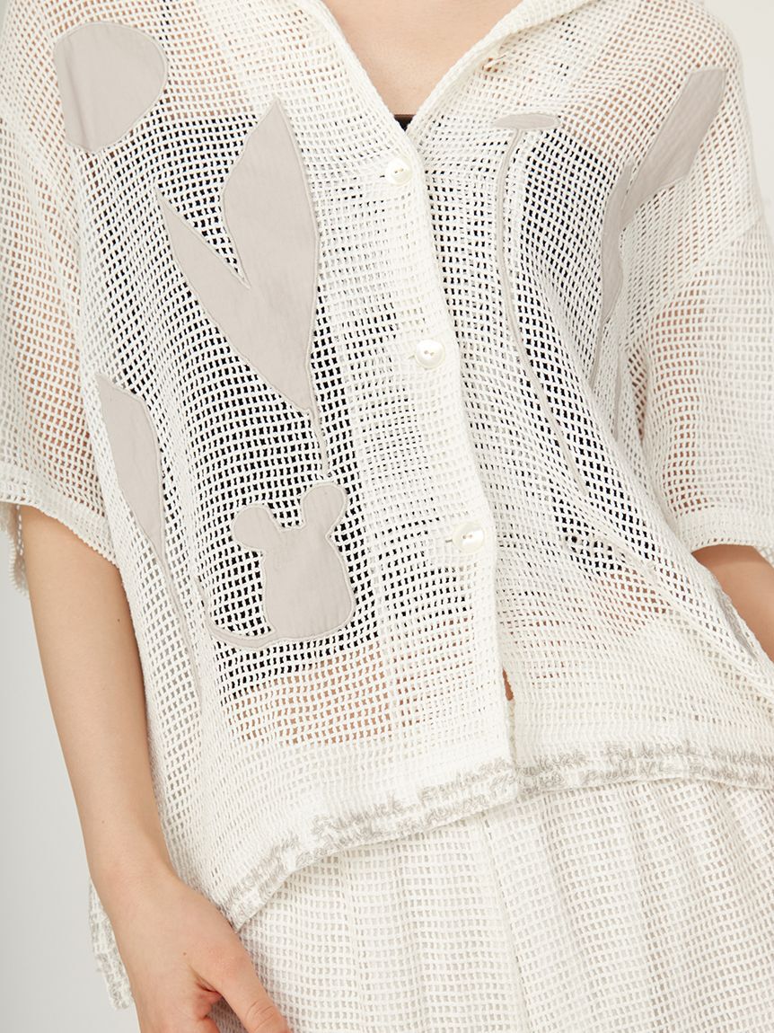 emmi atelier「【emmi&times;Leo Lionni】 メッシュシャツ」|シャツ・ブラウス|