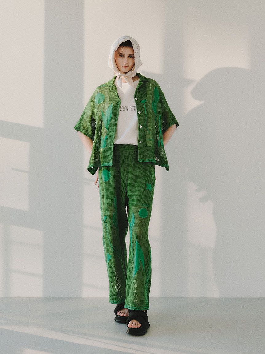 emmi atelier「【emmi&times;Leo Lionni】 メッシュシャツ」|シャツ・ブラウス|GRN