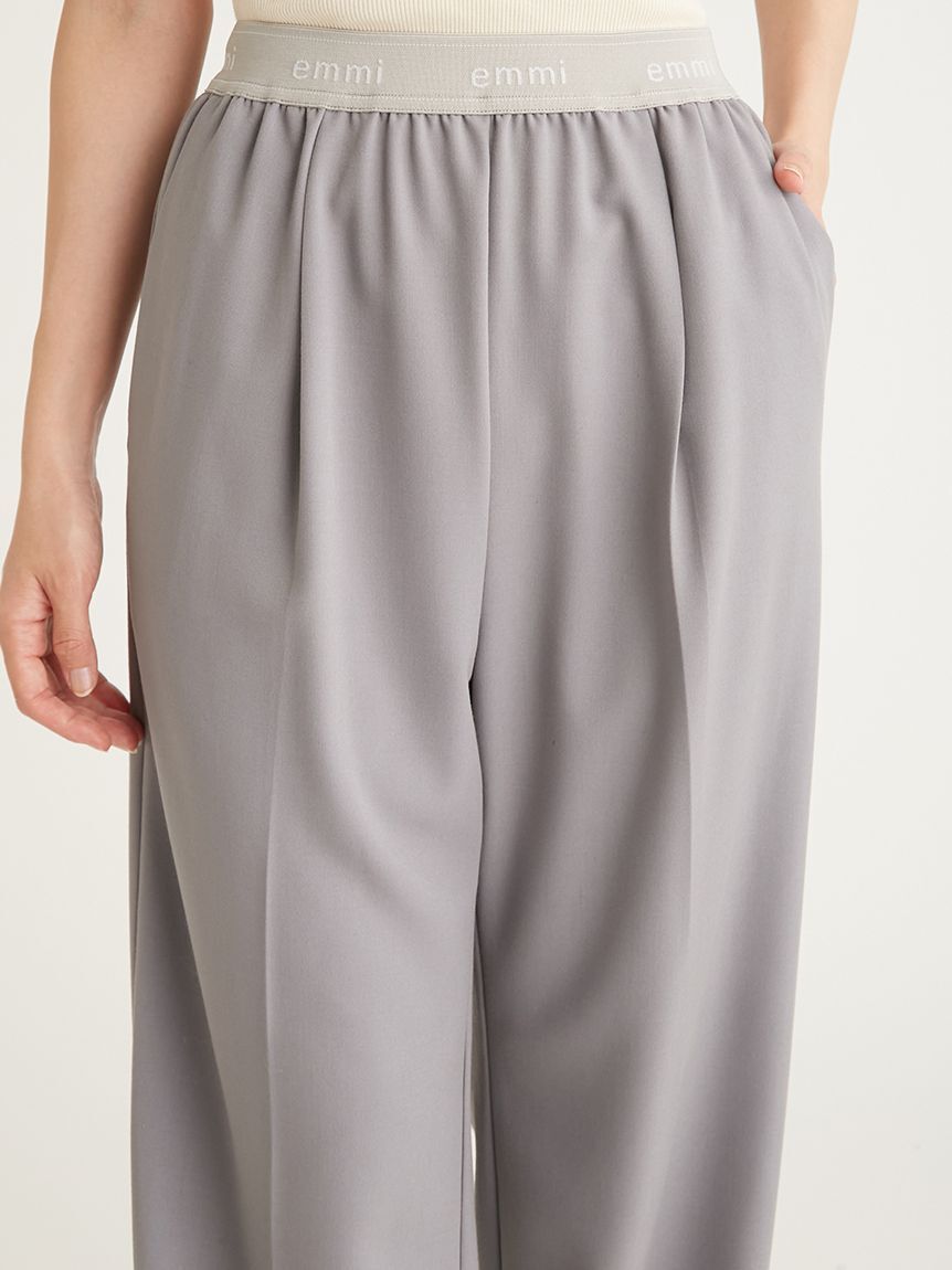 emmi atelier「emmi ジャガードゴムタックパンツ」|チノ|