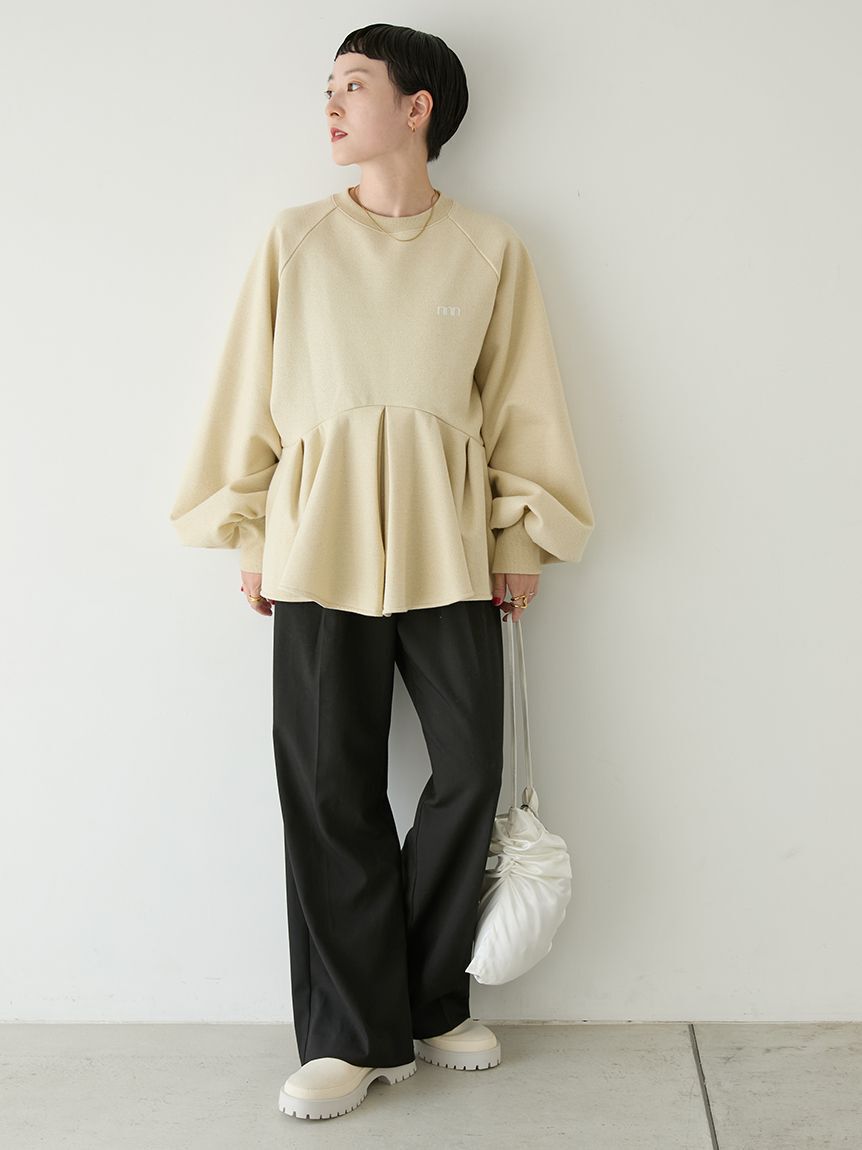 emmi atelier「emmi ジャガードゴムタックパンツ」|チノ|