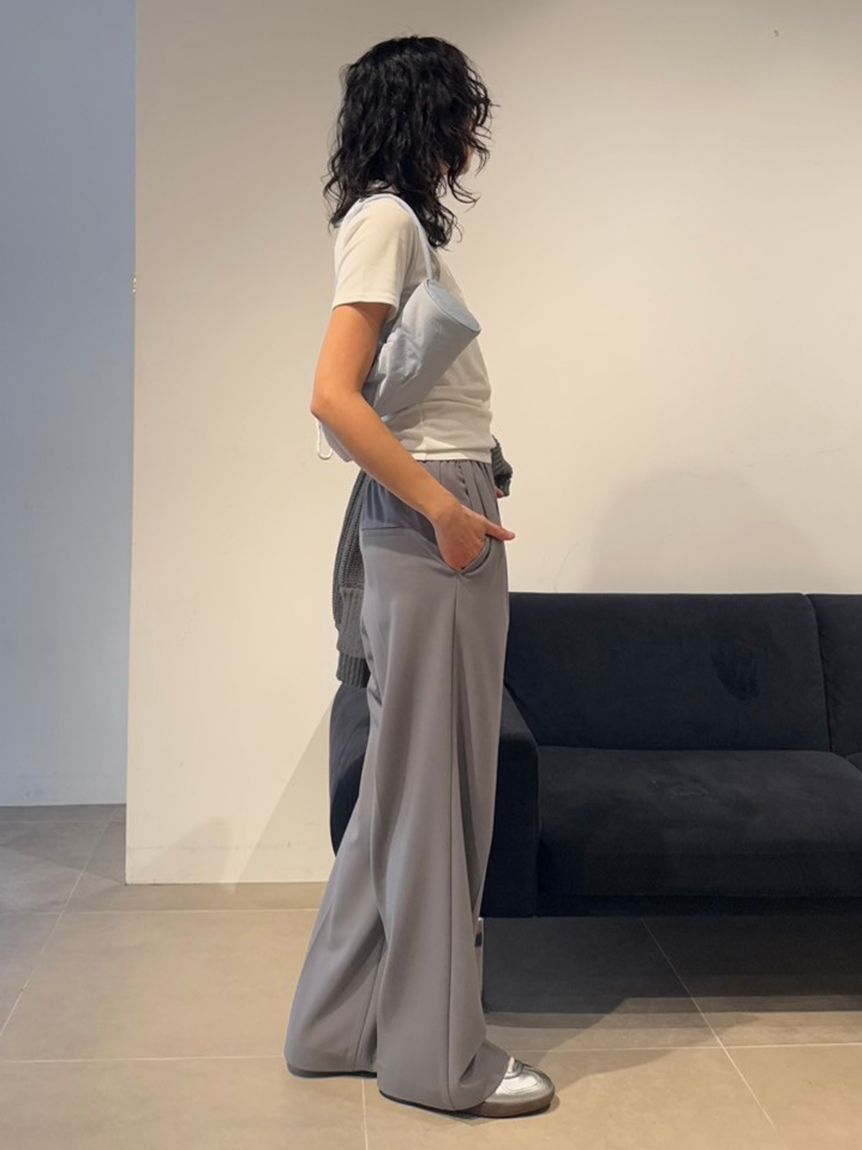 emmi atelier「emmi ジャガードゴムタックパンツ」|チノ|