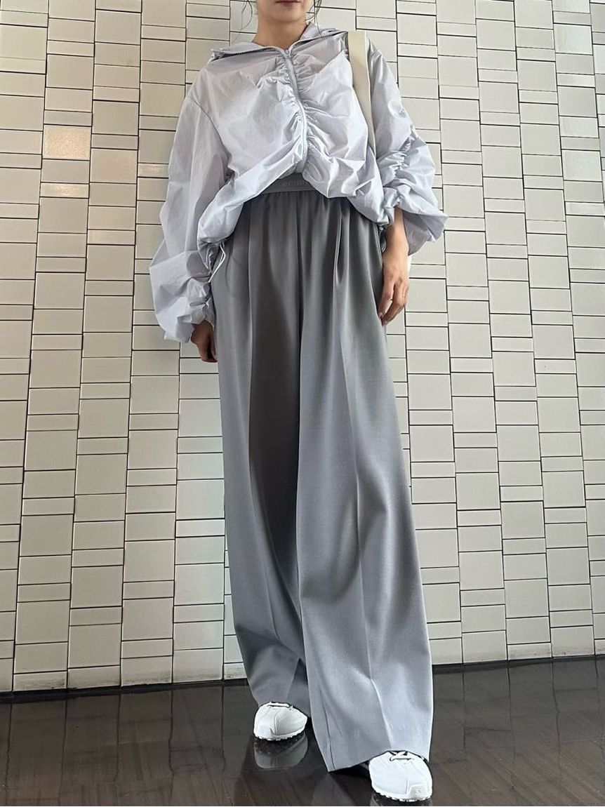 emmi atelier「emmi ジャガードゴムタックパンツ」|チノ|