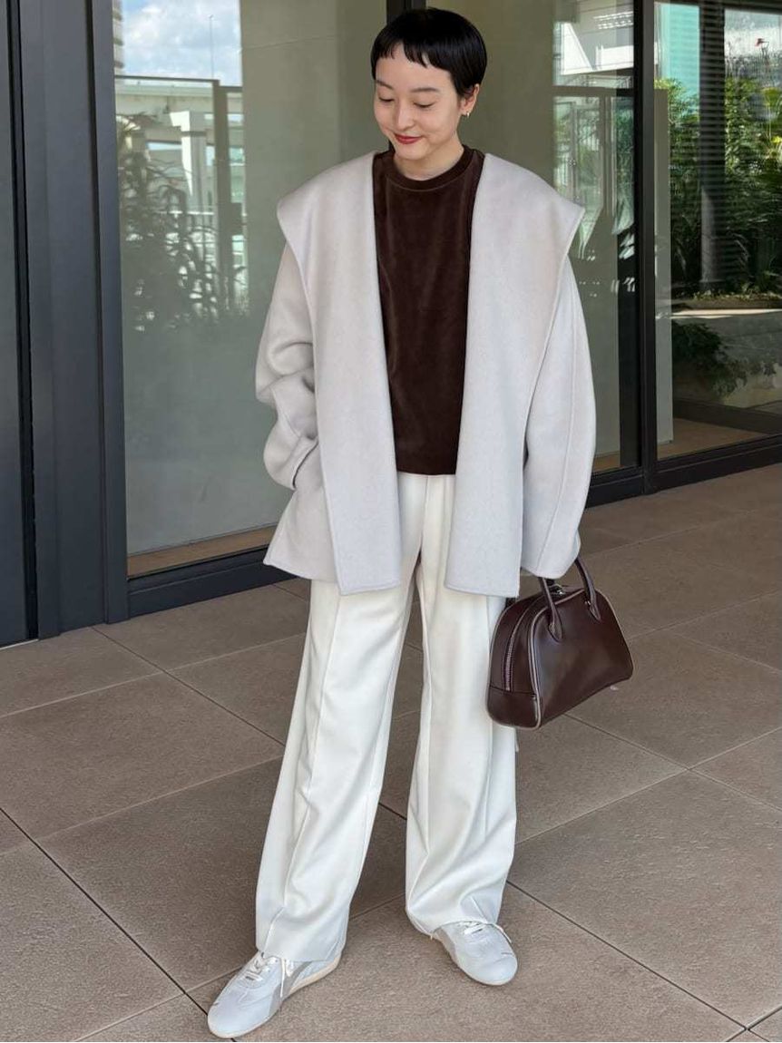 emmi atelier「emmi ジャガードゴムタックパンツ」|チノ|