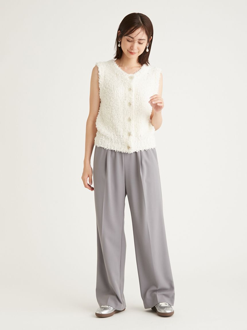 emmi atelier「emmi ジャガードゴムタックパンツ」|チノ|