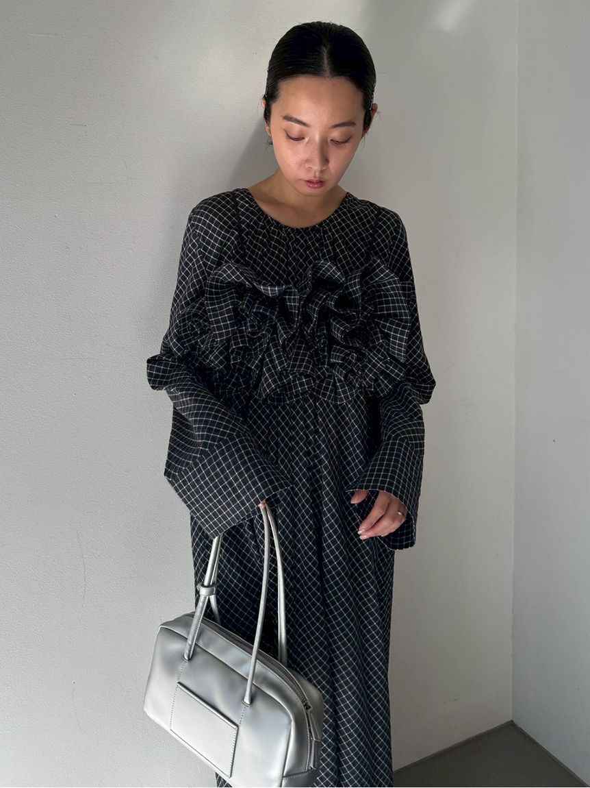 emmi atelier「チェック2wayフレアワンピース【セットアップ対応】」|ワンピース|